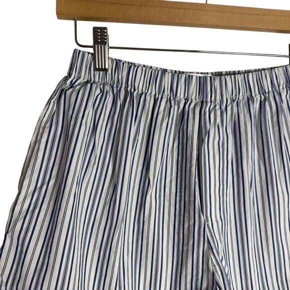 Ronny Kobo Maja Blue White Striped Button Up Top Shorts Set Coastal S - Picture 9 of 15